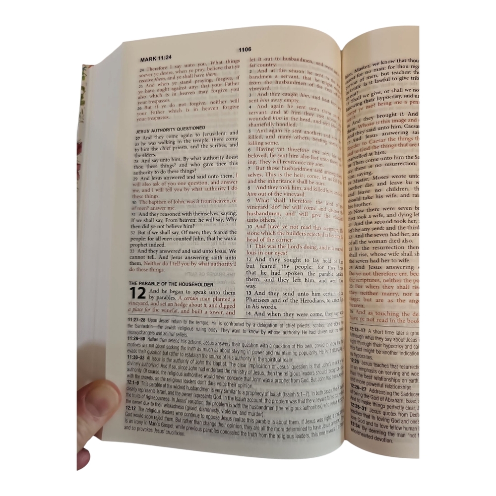 KJV Study Bible in Teal - Picture 6 of 6